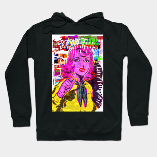 pop art girl Hoodie