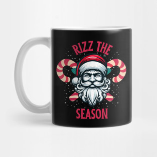 Rizz The Season, Merry Rizzmas, Funny Santa Claus face for Christmas Mug