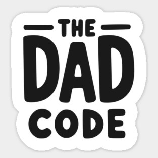 The Dad Code Sticker