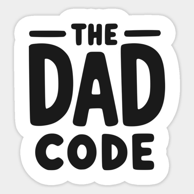The Dad Code Sticker by Frank Ring