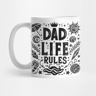 Dad Life Rules Mug