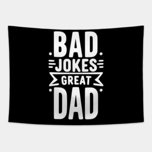 Bad Jokes Great Dad Tapestry