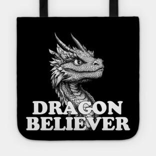 Dragon Believer - Funny Joe Rogan Meme Tote