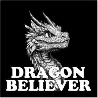 Dragon Believer - Funny Joe Rogan Meme Posters and Art