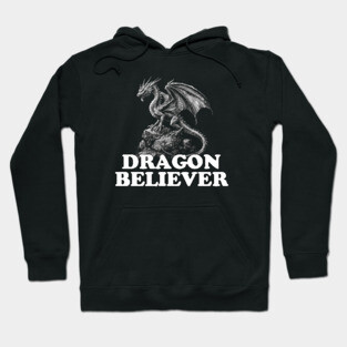 Dragon Believer Funny Joe Rogan Meme Hoodie
