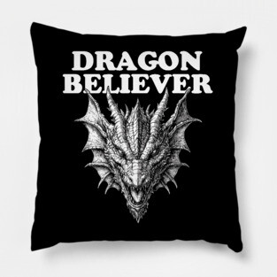 Dragon Believer - Funny Joe Rogan Meme Pillow