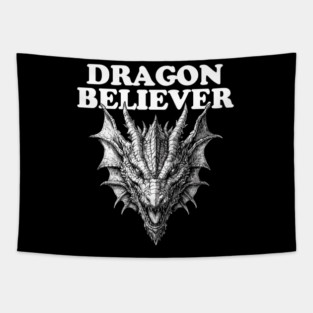 Dragon Believer - Funny Joe Rogan Meme Tapestry