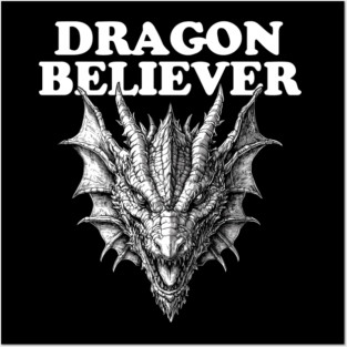 Dragon Believer - Funny Joe Rogan Meme Posters and Art