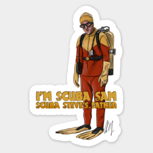 Big Daddy: Scuba Sam Sticker