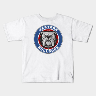 Western Bulldogs Footscray Fan Art Kids T-Shirt