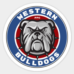 Western Bulldogs Footscray Fan Art Sticker