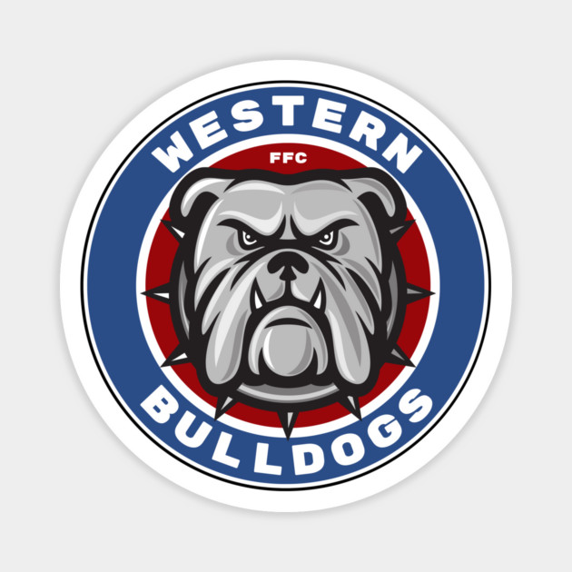 Western Bulldogs Footscray Fan Art Magnet by Timeless Chaos