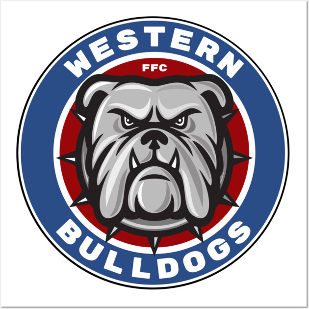 Western Bulldogs Footscray Fan Art Wall Art by Timeless Chaos