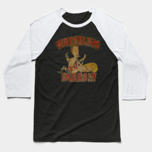 Wrestling Rules !! Beavis And Butt Head Baseball T-Shirt