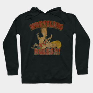 Wrestling Rules !! Beavis And Butt Head Hoodie