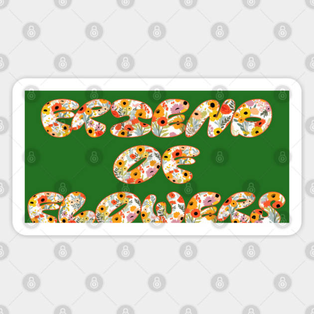 Friend of Flowers (orange) Sticker by Four Season Foraging