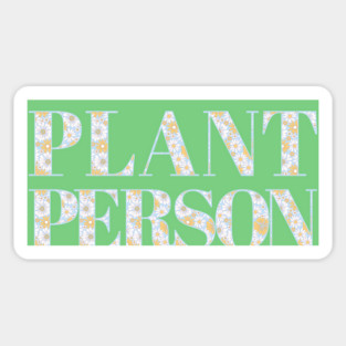 Plant Person (blue) Sticker