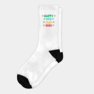 Happy New Year 2025, Goodbye 2024 Hello 2025 Socks
