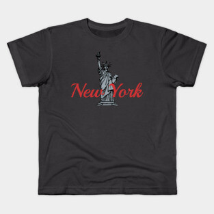 New York Statue of Libery Kids T-Shirt