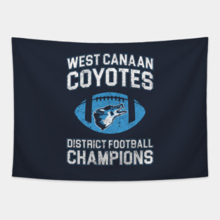 West Canaan Coyotes Football Champions Tapestry