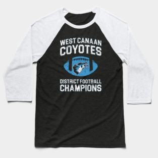 West Canaan Coyotes Football Champions Baseball T-Shirt