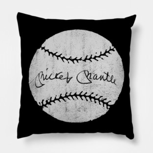 Mickey Mantle Signature Pillow