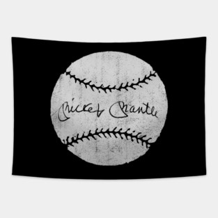Mickey Mantle Signature Tapestry