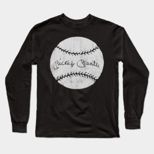 Mickey Mantle Signature Long Sleeve T-Shirt