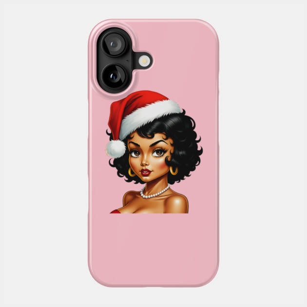 Santa Babe, Black Girl Santa Phone Case by UrbanLifeApparel