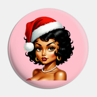 Santa Babe, Black Girl Santa Pin