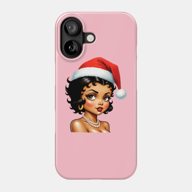 Santa Babe, Black Girl Santa 2 Phone Case by UrbanLifeApparel