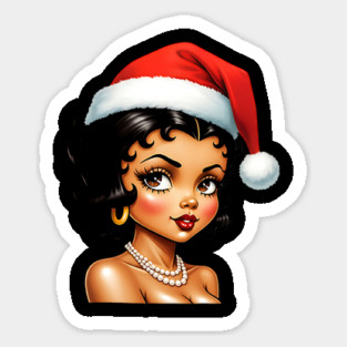 Santa Babe, Black Girl Santa 2 Magnet
