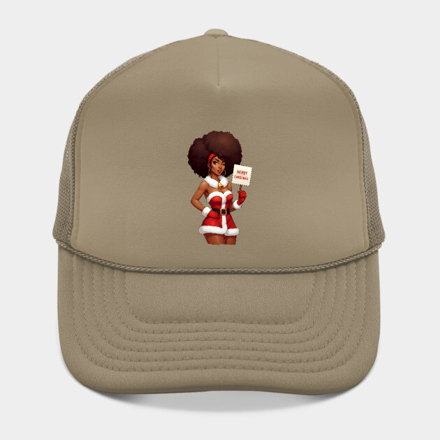 Afro Santa Babe, Black Woman Santa by UrbanLifeApparel