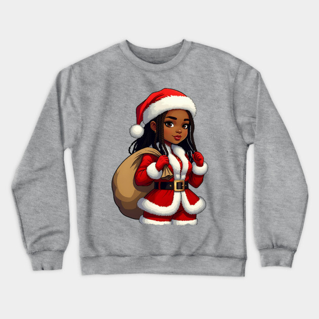 Cute Santa Babe Crewneck Sweatshirt by UrbanLifeApparel