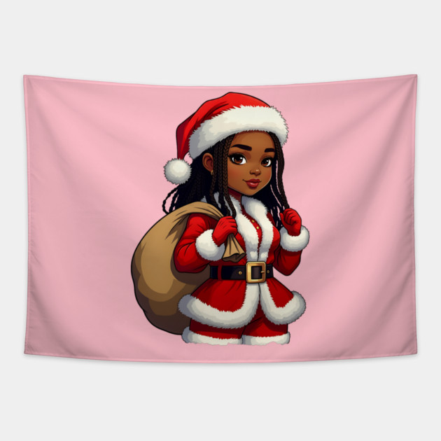 Cute Santa Babe Tapestry by UrbanLifeApparel