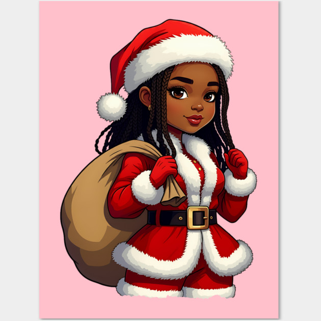 Cute Santa Babe Wall Art by UrbanLifeApparel