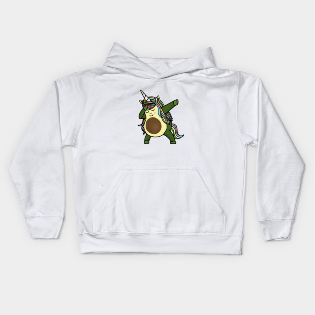 Avocado Cute Unicorn Funny Birthday or Xmas gift Kids Hoodie by logiamerch