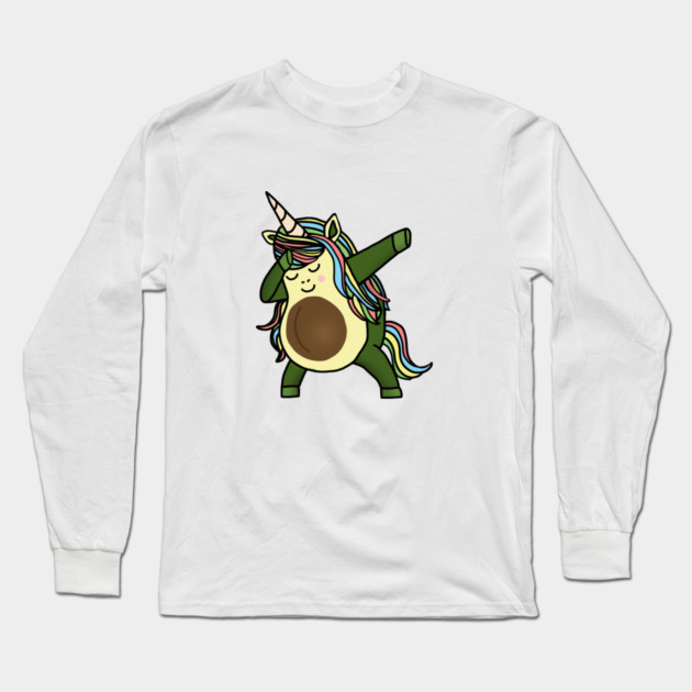 Avocado Cute Unicorn Funny Birthday or Xmas gift Long Sleeve T-Shirt by logiamerch