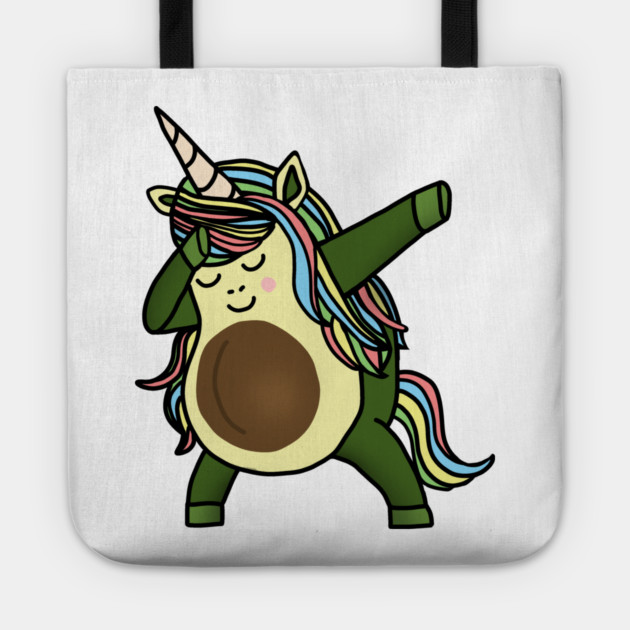Avocado Cute Unicorn Funny Birthday or Xmas gift Tote by logiamerch