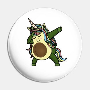 Avocado Cute Unicorn Funny Birthday or Xmas gift Pin