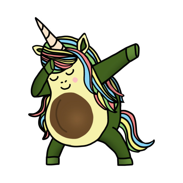 Avocado Cute Unicorn Funny Birthday or Xmas gift by logiamerch