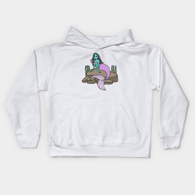 Girls mermaid, Birthday Girl Ocean Kids Hoodie by logiamerch
