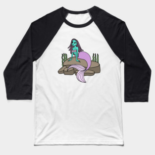 Girls mermaid, Birthday Girl Ocean Baseball T-Shirt