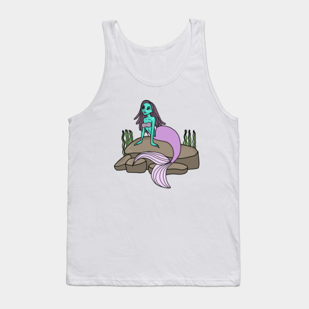 Girls mermaid, Birthday Girl Ocean Tank Top by logiamerch
