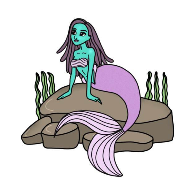 Girls mermaid, Birthday Girl Ocean by logiamerch