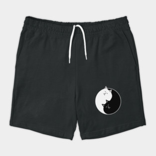 Yin Yang Cats, Cute Cats, Kitten Cat Lover Shorts
