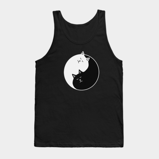 Yin Yang Cats, Cute Cats, Kitten Cat Lover Tank Top by logiamerch
