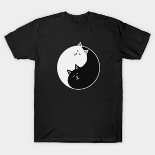 Yin Yang Cats, Cute Cats, Kitten Cat Lover T-Shirt
