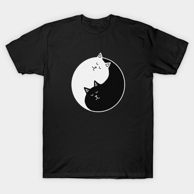 Yin Yang Cats, Cute Cats, Kitten Cat Lover T-Shirt by logiamerch