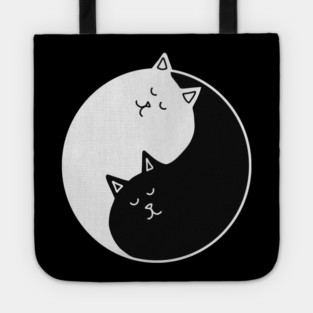 Yin Yang Cats, Cute Cats, Kitten Cat Lover Tote
